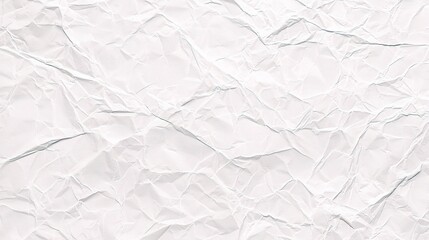 Poster - Crumpled White Paper Background Texture