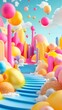 © Sirapopmillion - Evoking positive emotions, Bright and Imaginative Landscape for Kidults