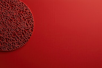 Celebrate chinese new year with a vibrant red festival background featuring intricate designs