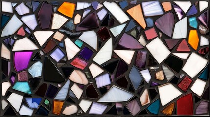 Poster - Abstract Color Blocks with Metallic Accents