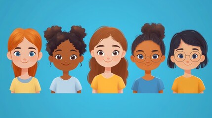 Poster - Various talking-head AI avatars in mobile applications showcasing diverse characters and expressions