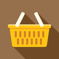 Poster - Empty shopping basket icon representing online or retail purchase concept