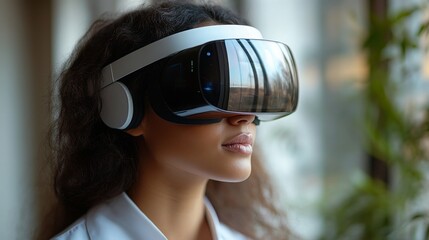 Poster - AI-driven virtual doctors assist patients through augmented reality glasses in a healthcare setting