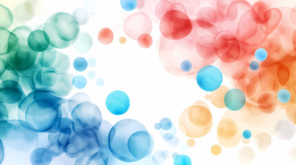 Poster - Colorful abstract bubbles create vibrant and dynamic background