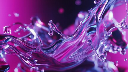 Poster - Fluid Paint Pour in Jewel Tones
