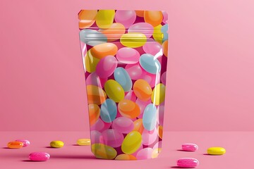 candy in a glass jar