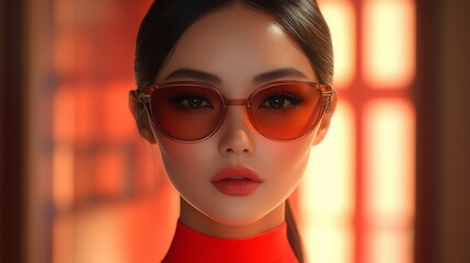 Poster - AI avatars engage consumers in a luxury retail app environment with stylish virtual interactions