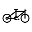 © Faiz Grafis - Bike Icon in Black Fill. Glyph Style