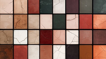 Poster - Muted Earth Tone Color Blocks with Texture
