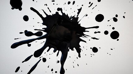 Poster - Splattered Ink on Textured Canvas