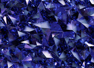 Fototapete - Luxury Abstract Realistic Purple Crystal Texture Reflection Close Up Background 3D rendering	
