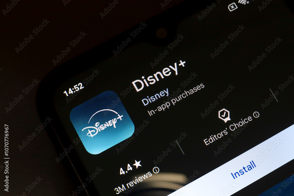 November 8, 2024, Brazil. In this photo illustration, the Disney+ (Plus ...