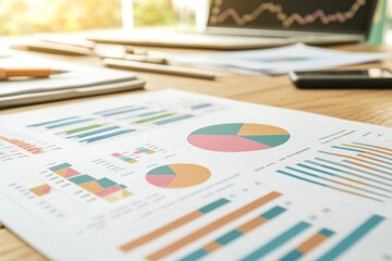 Poster - A Detailed Spread Sheet With Color Coded Charts