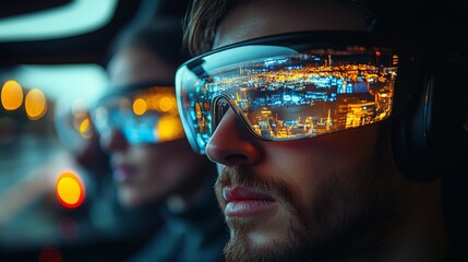 Poster - Holographic AI assistants in smart glasses enhance urban exploration at night