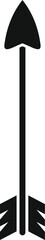 Poster - simple icon of a straight black arrow pointing upward, symbolizing direction, focus, and progress