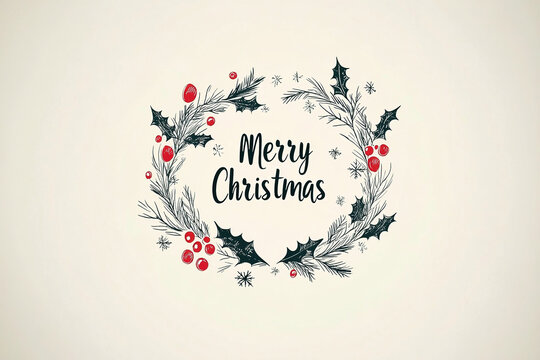 merry christmas wish, christmas ornamental frame