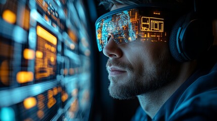 Poster - Virtual avatars assist in augmented reality through smart glasses in a tech-driven environment