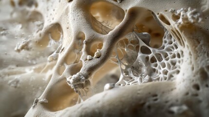 Poster - Close-up of intricate foam structure highlighting textures and patterns.