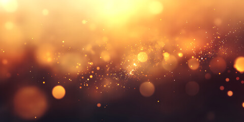 Poster - golden sparkles: a mesmerizing abstract background with a warm, golden glow. a symphony of soft, shi