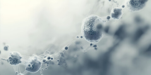 Poster - microscopic cellular chain reaction