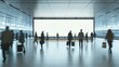 © AnKriya - Blank Billboard in Modern Subway Station with Blurred People