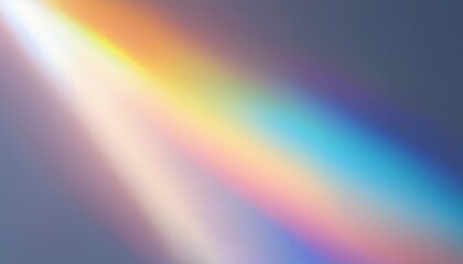 Wall Mural - blurred rainbow light refraction texture overlay effect for photo and mockups. organic drop holograp