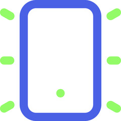 Poster - Modern Smartphone Icon With Vibrant Blue Accents Representing Technology and Connectivity