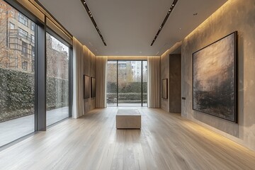 Poster - Modern Interior Design with Minimalist Furniture and Artwork