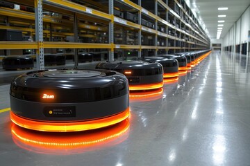 Poster - Autonomous Robots in a Warehouse Conveyor System
