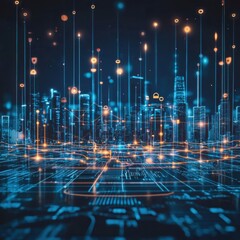 Poster - Explore the impact of technology on urban landscapes through innovative data visualization techniques