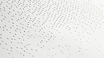 Light gray textured background with small, scattered dots for depth.