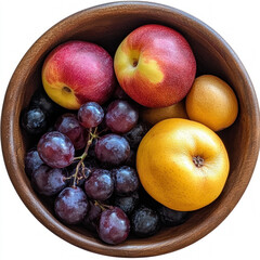 Wall Mural - Mixed Fruit Bowl Isolated