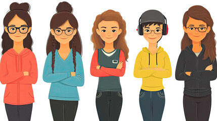 Poster - Young Girls' Gaming Avatars for Profile Customization and Fun Generative AI