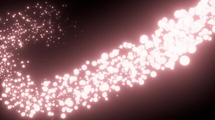 Poster - Abstract glowing spheres. Computer generated 3d render