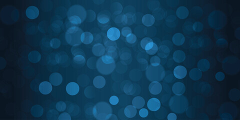 Wall Mural - Abstract blue tone bokeh blurred  design background vector illustration.
