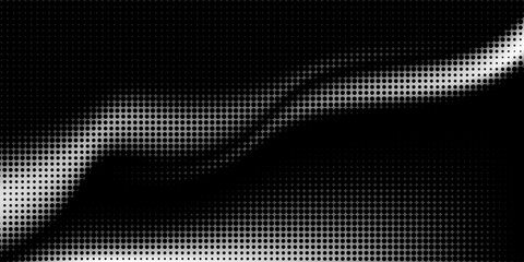 Poster - Halftone dotted background. Black dots in modern style on a white background. Vintage illustration for design concept. Modern texture. Polka dot style texture. vector eps 10