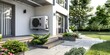 © MR. INVINCIBLE - Air source heat pump installed in a residential building, promoting clean and sustainable energy for modern eco-friendly living.