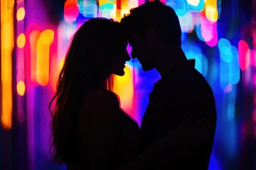 Poster - A pair of people standing side by side, possibly in love or friendship