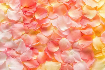 Poster - A close-up shot of a bouquet of pink and yellow flowers, perfect for decorating or as a background