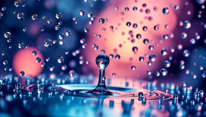 Poster - background with bubbles