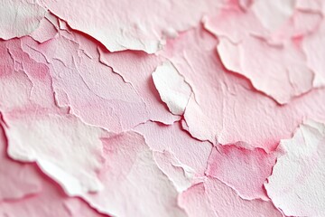Poster - A close-up shot of a pink wall with flaking and chipped paint