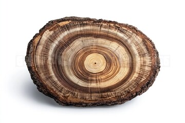 Aufkleber - A wooden log split in two halves