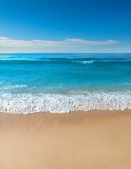 Canvas Print - Soft waves on a sandy beach