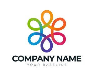 Wall Mural - abstract logotype colorful brand element design
