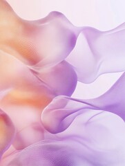 Poster - Whispers of Serenity: A Soft Lavender and Peach Watercolor DreamscapeGentle Textures
