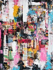 Poster - Whimsical Journey of Color and Texture: Embracing Spontaneity and Creative Expression