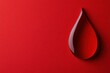 © LimeSky - Paper blood drop on red background symbolizes blood disorders like anemia sickle cell disease hemophilia leukemia and ITP