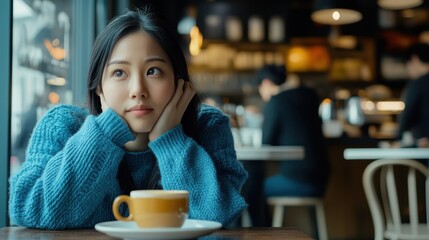 Woman in a Cafe.