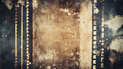 Wall Mural - Abstract film texture background with grain, dust and light leaks