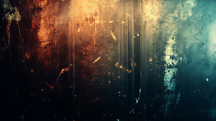 Poster - Background of retro film overly, image with scratch, dust and light leaks